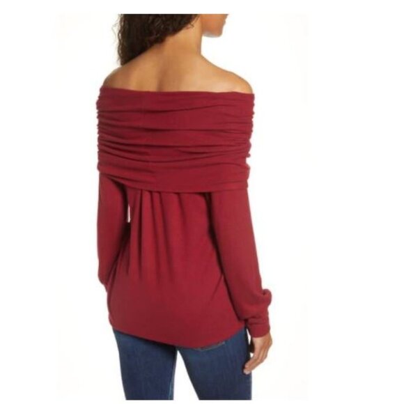 GIBSONLOOK Gibson Cozy Fleece Convertible Neck Sweatshirt - Picture 3 of 7